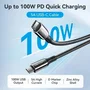 Vention Cable USB 2.0 Tipo-C a Tipo-C 100W 1,2 m Negro